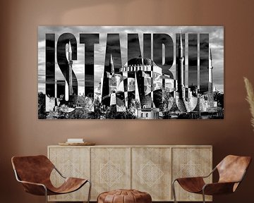 Istanbul Hagia-Sophia black white by Bass Artist