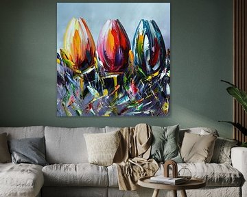 Tulipes sur Gena Theheartofart