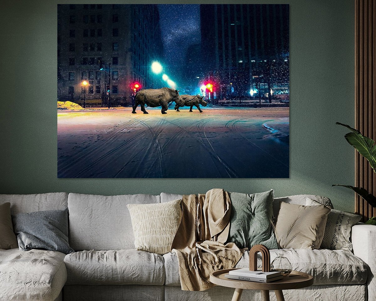 Example of the artwork in a room