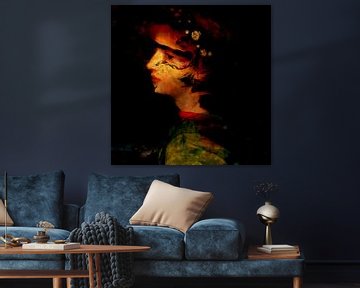 Klassische Collage mit Frau ohne Medusa von Joost Hogervorst