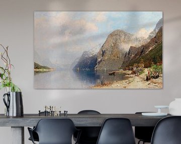 Paysage de fjords, Georg Anton Rasmussen
