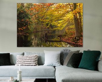 Ein Holzsteg mit Herbstfarben von Dennis  Georgiev