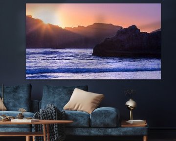 Sunset on Bandon Beach, Oregon