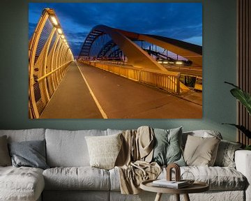 Drei Brücken über den Amsterdam-Rhein-Kanal Utrecht von Russcher Tekst & Beeld