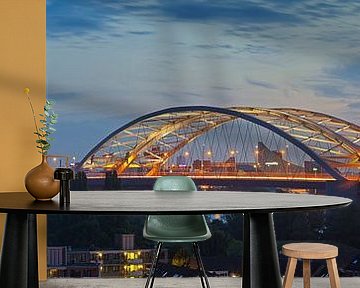 Panorama of the Van Brienenoord Bridge in Rotterdam by Anton de Zeeuw