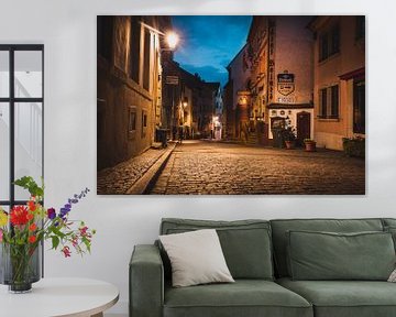 Pittoresk Vianden, Luxemburg tijdens het blauwe uur van Chris Snoek