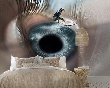 Surrealist Image Manipulation: The Eye and the Blue Sea as a Source of Mystery and Inspiration by Elianne van Turennout