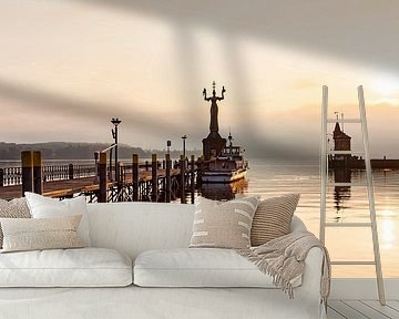 Konstanz at Lake Constance in the morning by Werner Dieterich