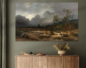 Landschap bij naderend onweer, Willem Roelofs