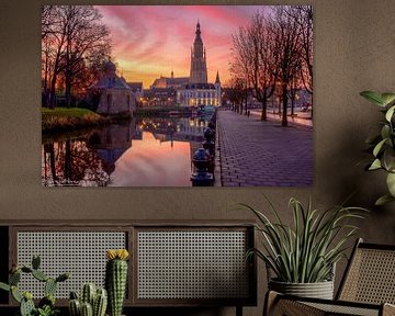 Een unieke en kleurrijke zonsopgang in Breda van Martijn Mur