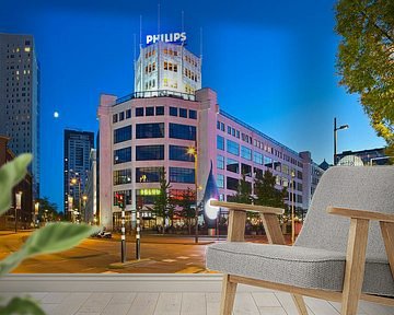 Night photograph Lichttoren, Eindhoven by Anton de Zeeuw