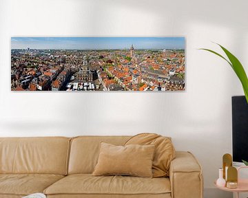 Panorama centrum Delft