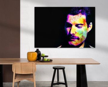 Freddie Mercury Abstract Portrait von Art By Dominic