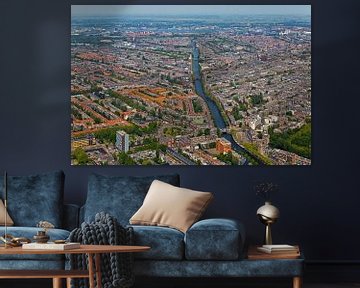 Luftbild von Amsterdam West von Anton de Zeeuw