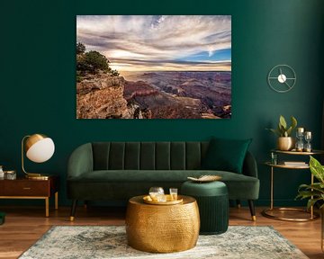 Sunset Grand Canyon von Corinne Cornelissen-Megens