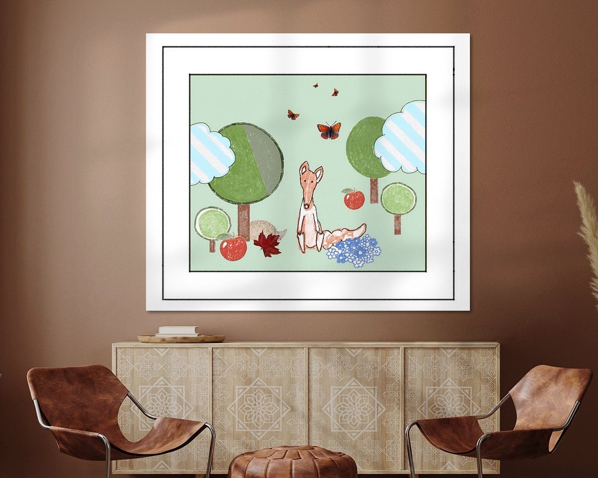 Example of the artwork in a room