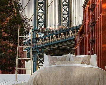 Manhattan Bridge vanaf Dumbo van Remco Piet