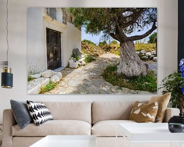 Chapel with old Olive Tree von Ursula Reins