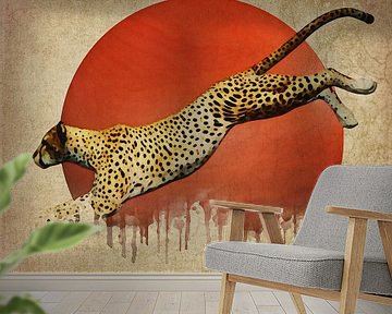 Klimaatverandering - Cheetah On the Run van Jan Keteleer
