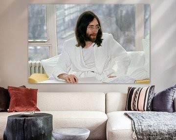 John Lennon 1969 bed -in Hilton Amsterdam van Jaap Ros