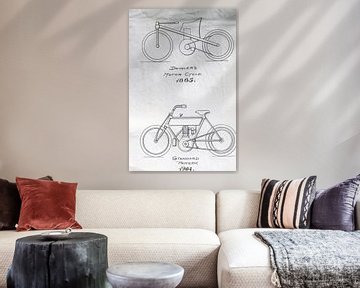 Brevet d'invention DAIMLER' MOTOR CYCLE 1885 1904 sur Jaap Ros