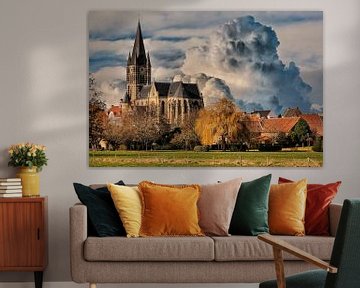 Clouds, Church, Thorn, Limburg,The Netherlands