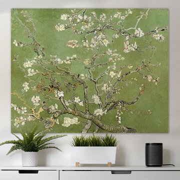 Almond blossom by Vincent van Gogh (khaki green) by Masters Revisited
