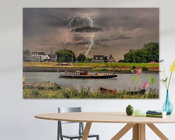 Lightning, Schalwijk, The Netherlands sur Maarten Kost