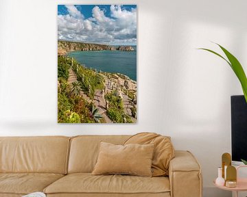 Coast near Minack Theatre in Cornwall by Sabine Wagner