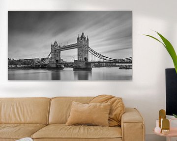 Londen Tower Bridge in Zwart-wit. van Henk Meijer Photography
