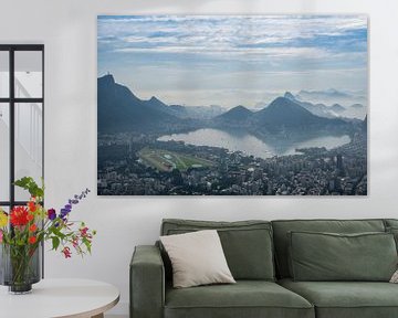 Uitzicht over Rio de Janeiro vanuit Vidigal van Kaj Hendriks