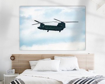 Chinook Helicopter in Vlucht