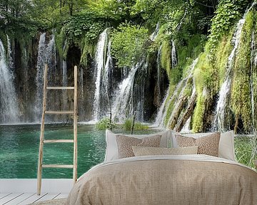 Watervallen in de Plitvice meren in Kroatië