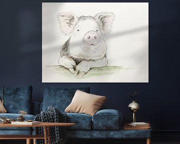 Das zufriedene Schwein von Natalie Bruns