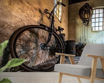 Bicycle on abandoned farm urbex by Frank Slaghuis