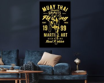 Muay Thai van Poster Art Shop