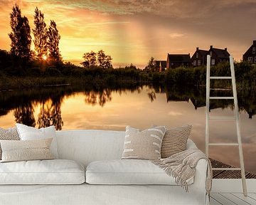 Zonsondergang Oostindie Leek, Gemeente Westerkwartier