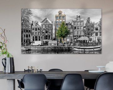 Amsterdam's Oudezijds Voorburgwal. by Don Fonzarelli