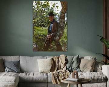 Portrait d'un vieil agriculteur au Portugal. sur Ineke de Rijk