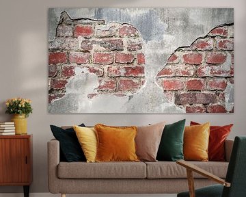 Old brick wall van Günter Albers