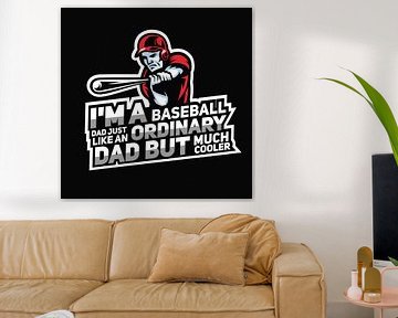 Baseball Vater van Poster Art Shop