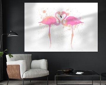 Flamingos by Felix Brönnimann