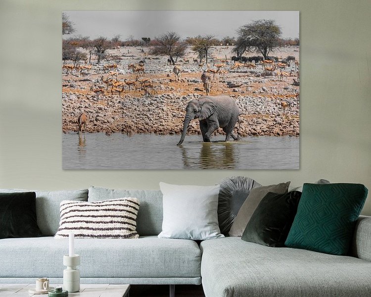 Example of the artwork in a room