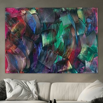 Abstracte gekleurde blokjes