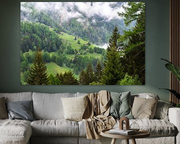 Bergwiese in der Schweiz von Ingrid Aanen