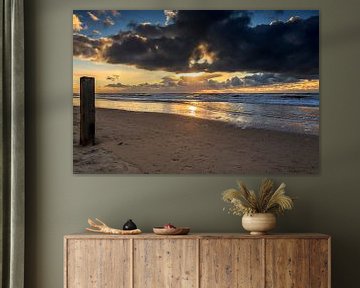 Castricum aan zee Zonsondergang / Sunset van Dick Jeukens