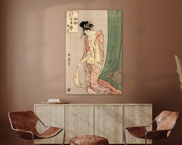 Kitagawa Utamaro.Hanaōgi von Ōgiya aus der Picture Puzzles-Serie