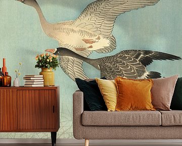 Kolganzen in de vlucht, Ohara Koson