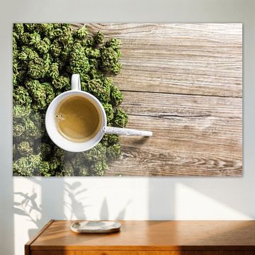 Kaffee und Gras von Poster Art Shop