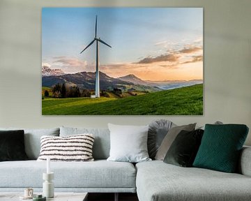Windturbine / windenergie van Poster Art Shop